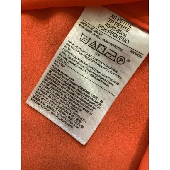 Banana Republic Solid Red Orange Short Sleeve top - Picture 6 of 7